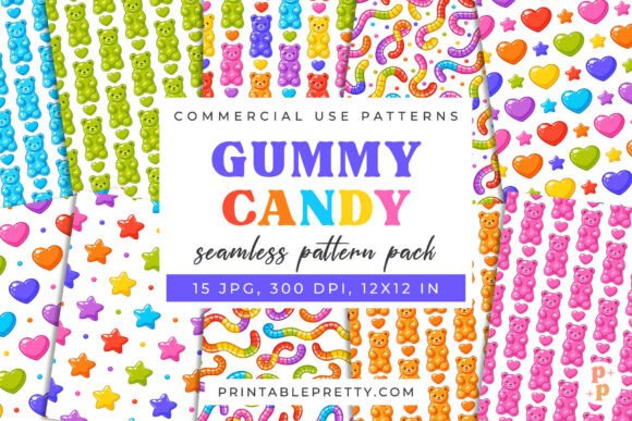 Evaluating Gummy Candy Digital Paper for Creative Projects