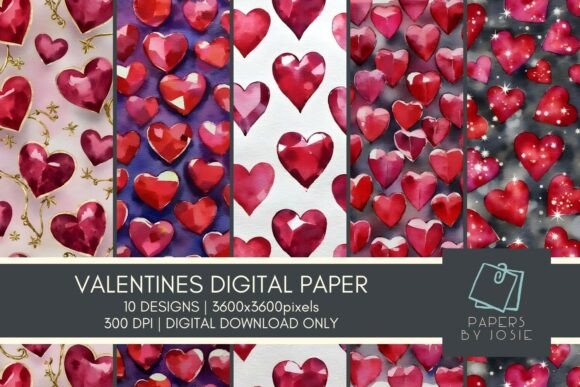Evaluating the Crystal Hearts Pattern Digital Paper for Professional and Hobbyist Projects