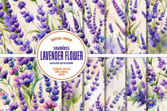 Evaluating the Seamless Lavender Watercolor Whimsical Pattern Collection