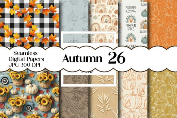 Infuse Your Projects with the Warmth of Fall Using an Autumn Digital Paper Pack