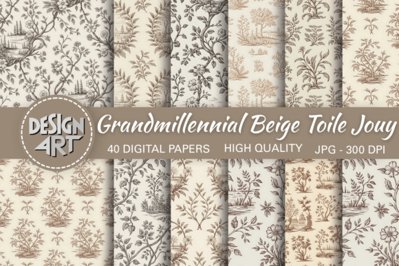 Rediscovering Heritage: The Rise of Grandmillennial Beige Toile Jouy Patterns in Modern Design