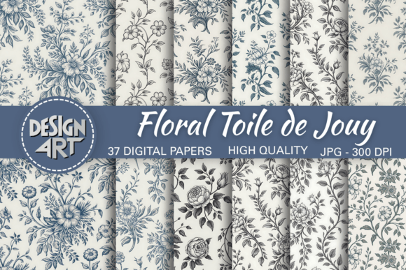 Reviving Heritage: The Enduring Appeal of the Floral Toile De Jouy Seamless Pattern