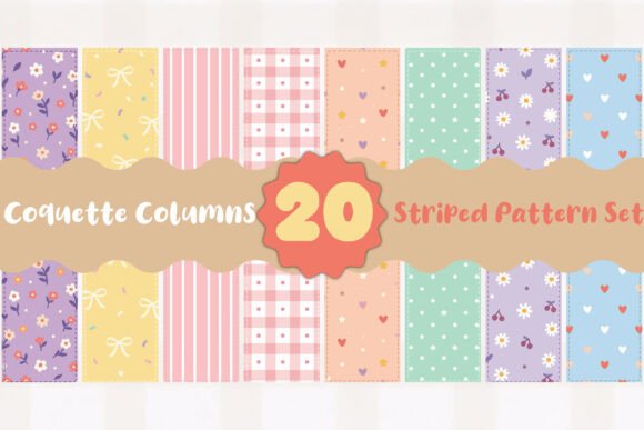 Unlocking Creative Potential: A Deep Dive into the Coquette Columns Striped Pattern Set