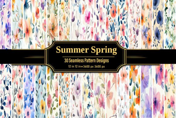 Unlocking Creative Potential with Summer Watercolor Floral Patterns